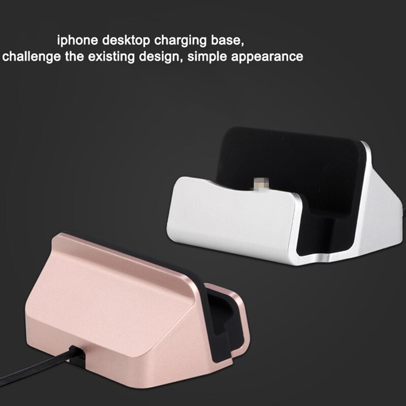 Station de charge de bureau pour iphone 5 5s SE 5C 6 6S 7 8 Plus XS MAX XR, Station d&#39;accueil avec support de chargement USB
