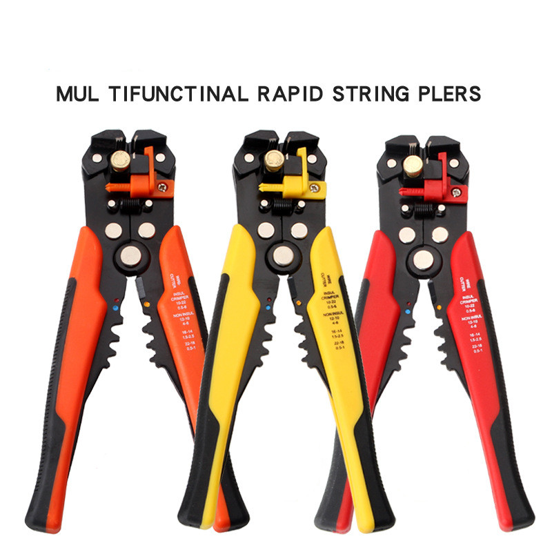 Krympetang kabelkutter automatisk avisoleringstang multifunksjonell hurtigstrengtang krympetang terminal 0.2-6.0 mm²