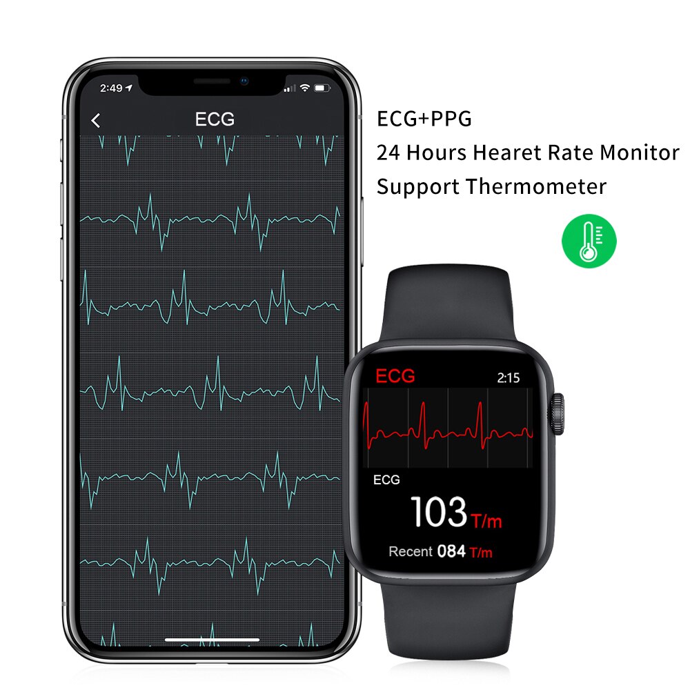 Zurexa IWO W26 Intelligente Della Vigilanza Degli Uomini/Donne con Frequenza Cardiaca tenere sotto controllo di Pressione Sanguigna 13 IWO Smartwatch Astuto Della Vigilanza per androide IOS IP68