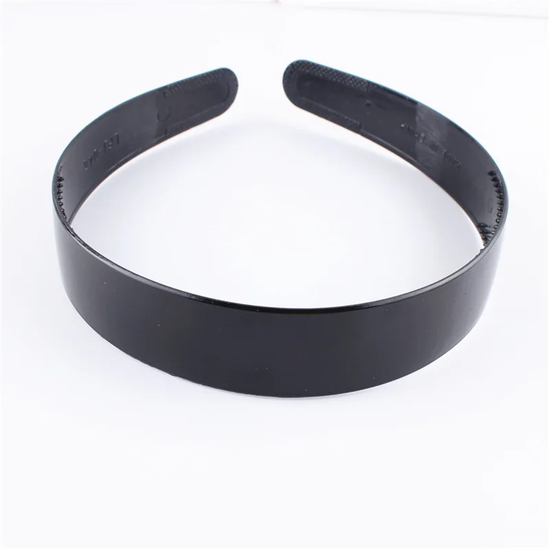 Diadema de pelo ondulado para hombre y mujer, diadema deportiva, accesorios para el cabello, color negro, Unisex: 2.5cm