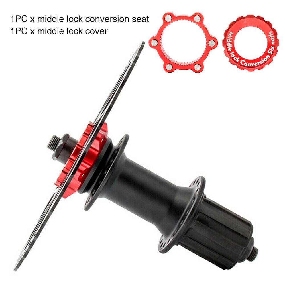 Accessoires de cyclisme pour frein à disque en alliage d'aluminium, pièces de vélo, moyeux de verrouillage central, adaptateur de verrouillage central, siège de Conversion