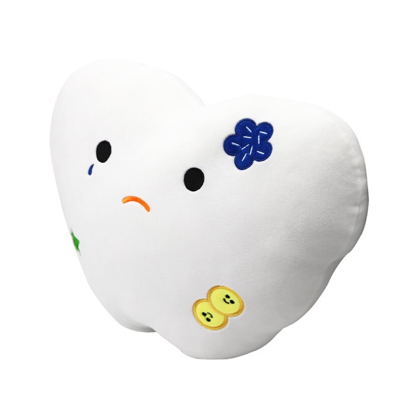 1pc Adorable Soft Tooth Shaped Pillow Cushion for Dental Clinic Toy as Dentist
