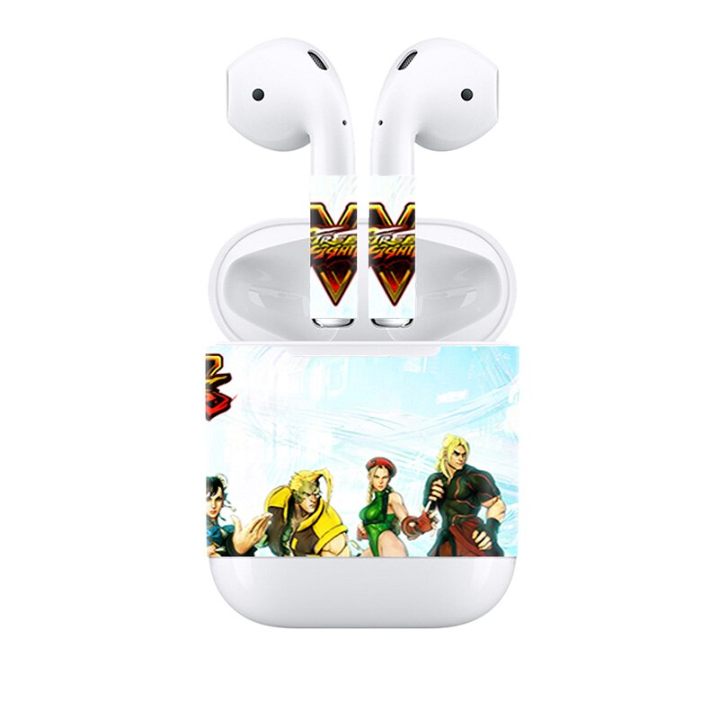 For Apple AirPods 2 Earphone Sticker Earbuds DIY Personality Decal Vinyl Camouflage Skin Wireless Charging Box Sticker: 916