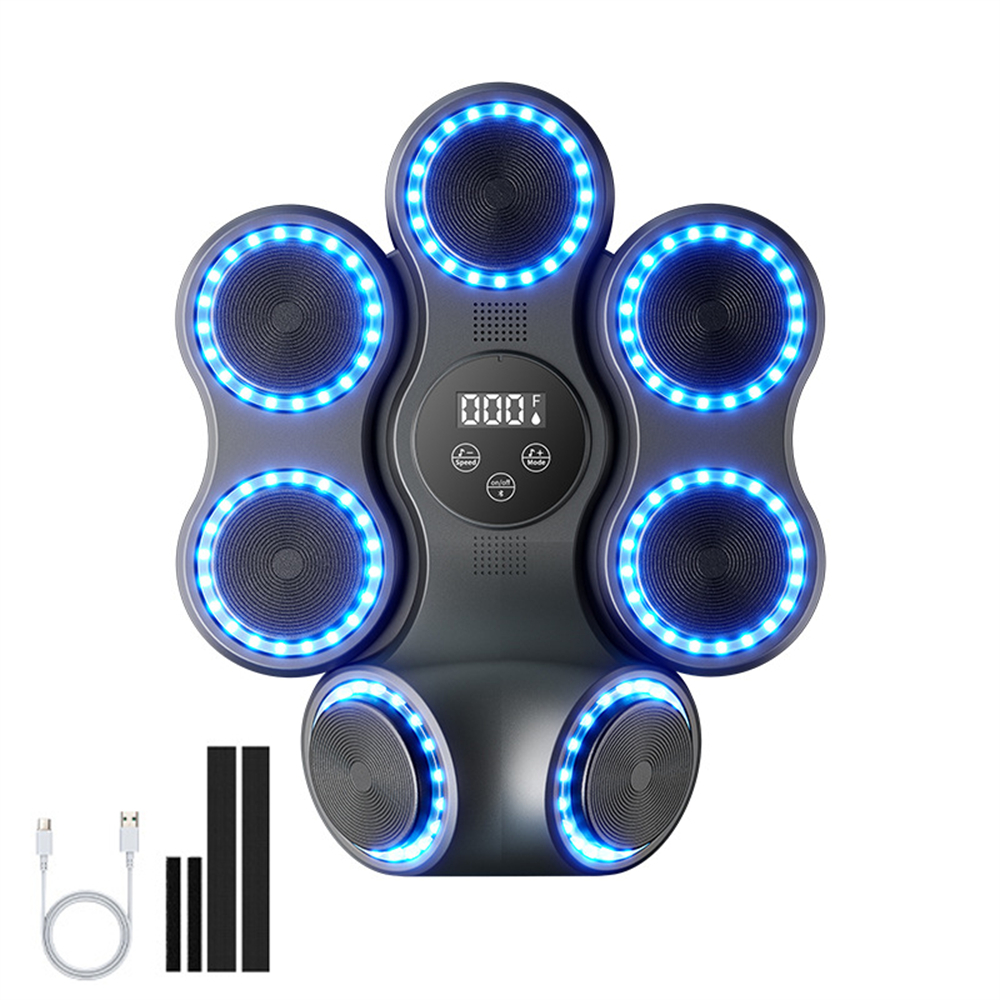 2025 nouvelle Machine de boxe musicale Bluetooth adulte cible murale électronique équipement de perforation cible murale gymnase équipement à domicile: Default Title