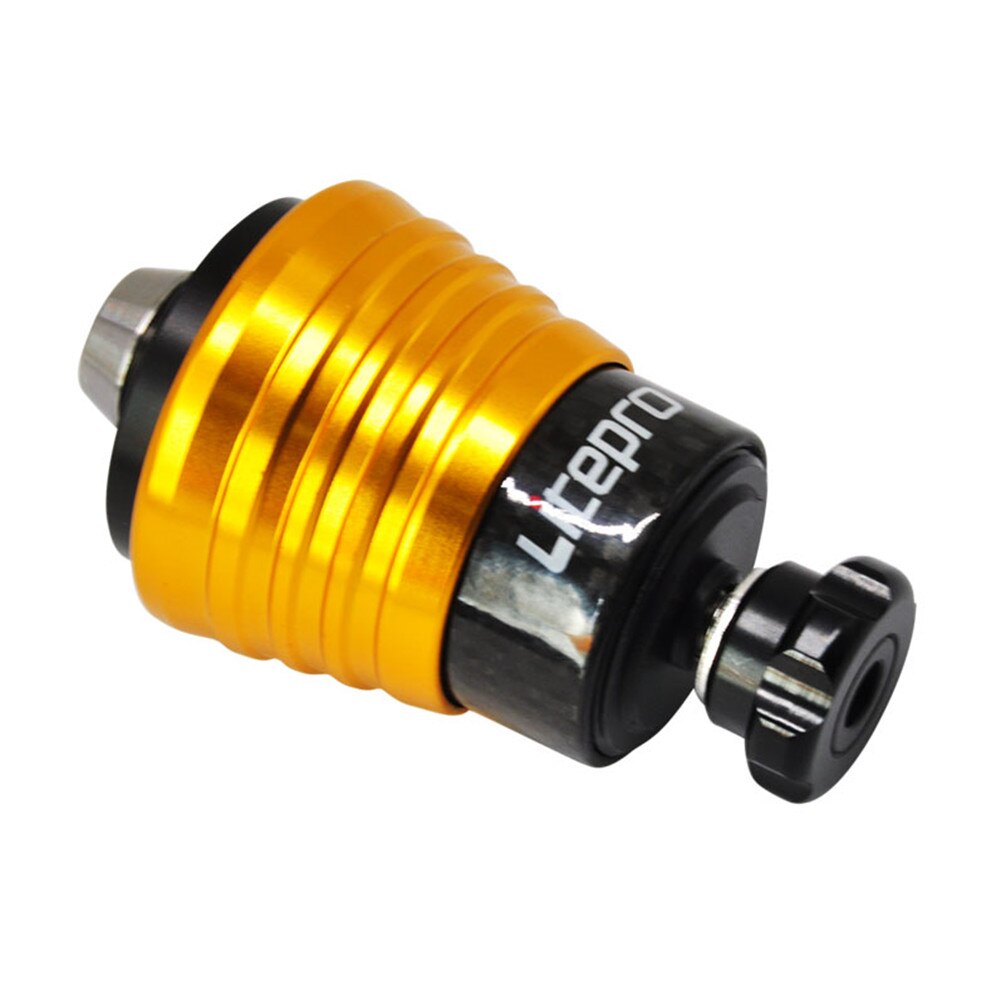 Litepro Folding Bike Carbon Fiber Rear Shock Suspension Spring Titanium Axle Shock Absorber For Brompton Bicycle: gold