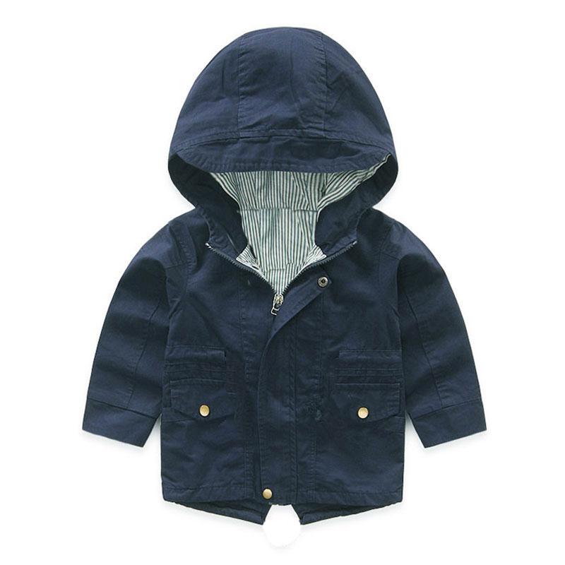 Jesień kurtki wiosenne dla chłopców stałe dzieci płaszcz dzieci z kapturem dla dzieci odzież wierzchnia maluch wiatrówka ponczo
