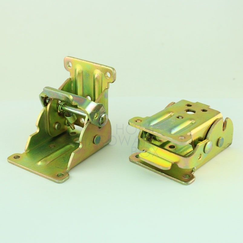 folding leg bracket folded feet self lock portable table spring loaded 2 pcs