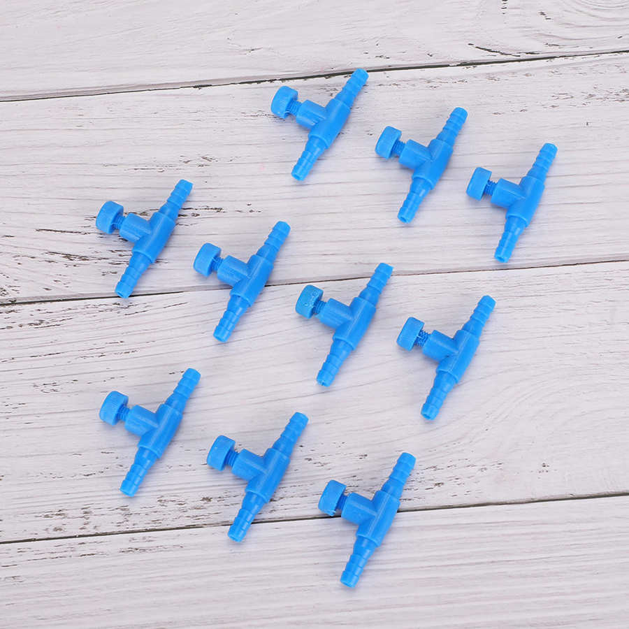 10 stuks/set aquarium luchtklep aquarium t-stuk 3- weg pomp luchtslang luchtvolume regelklep voor 0.2in slangen