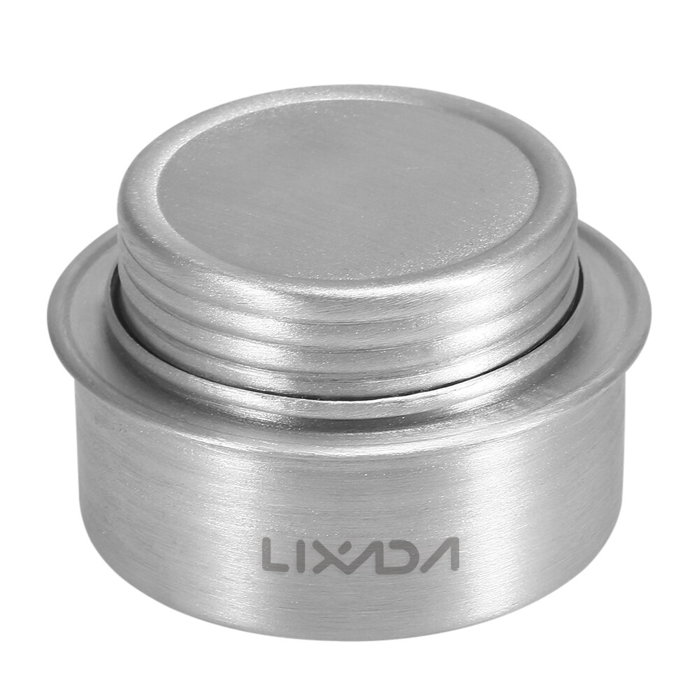 Lixada bärbar utomhus camping spis mini aluminiumlegering alkohol spis brännare med lock för vandring matlagning spis grytor och kastruller