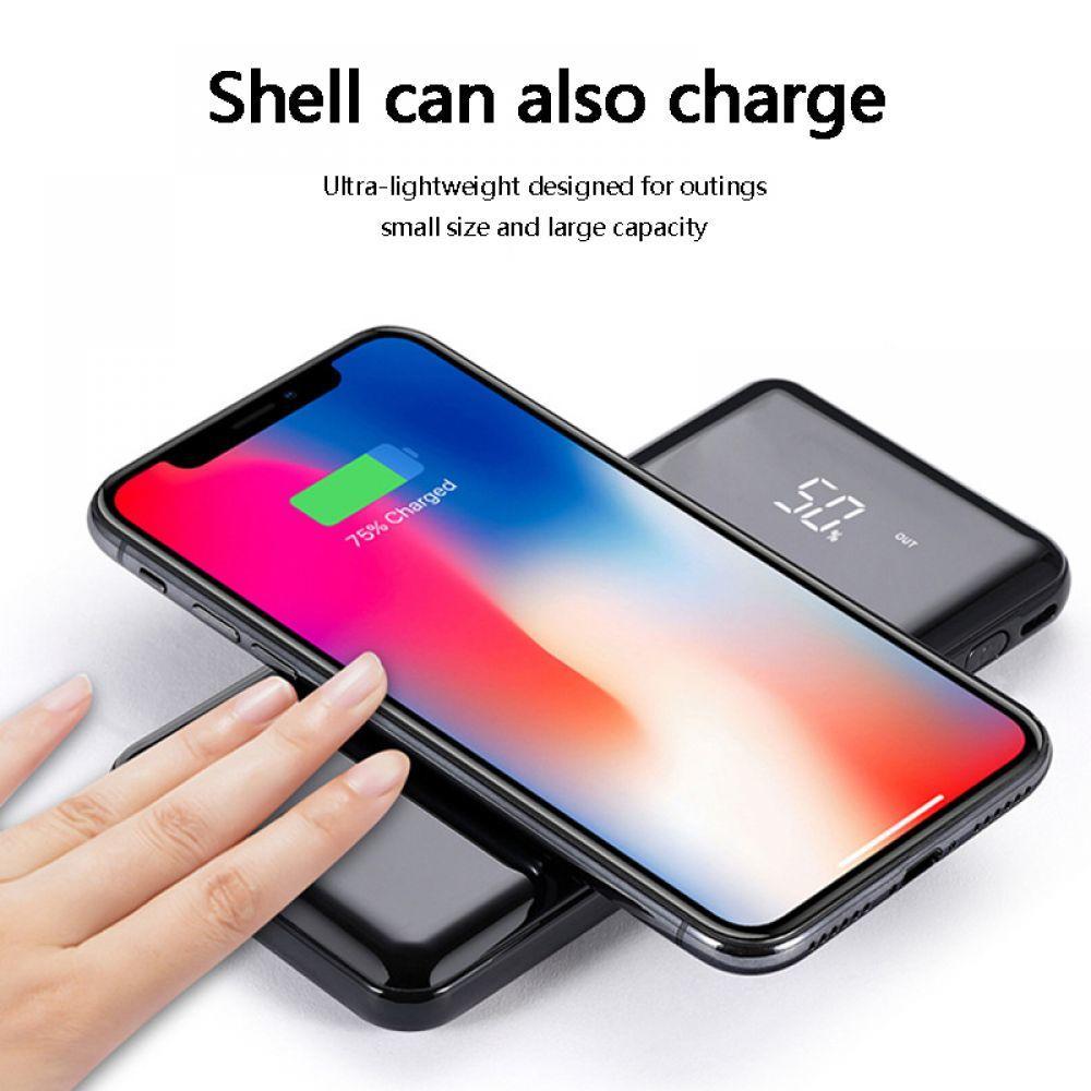 10000mah Power Bank Wireless Charger For iPhone Samsung External Battery Bank Built-in qi Wireless Charger Powerbank CD11