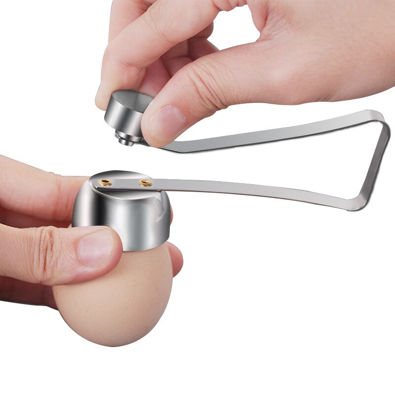 Stainless Steel Boiled Egg Scissors Topper Cutter Shell Opener Glutinous Rice Egg Scissors Kitchen Tools Egg Cracker Separator