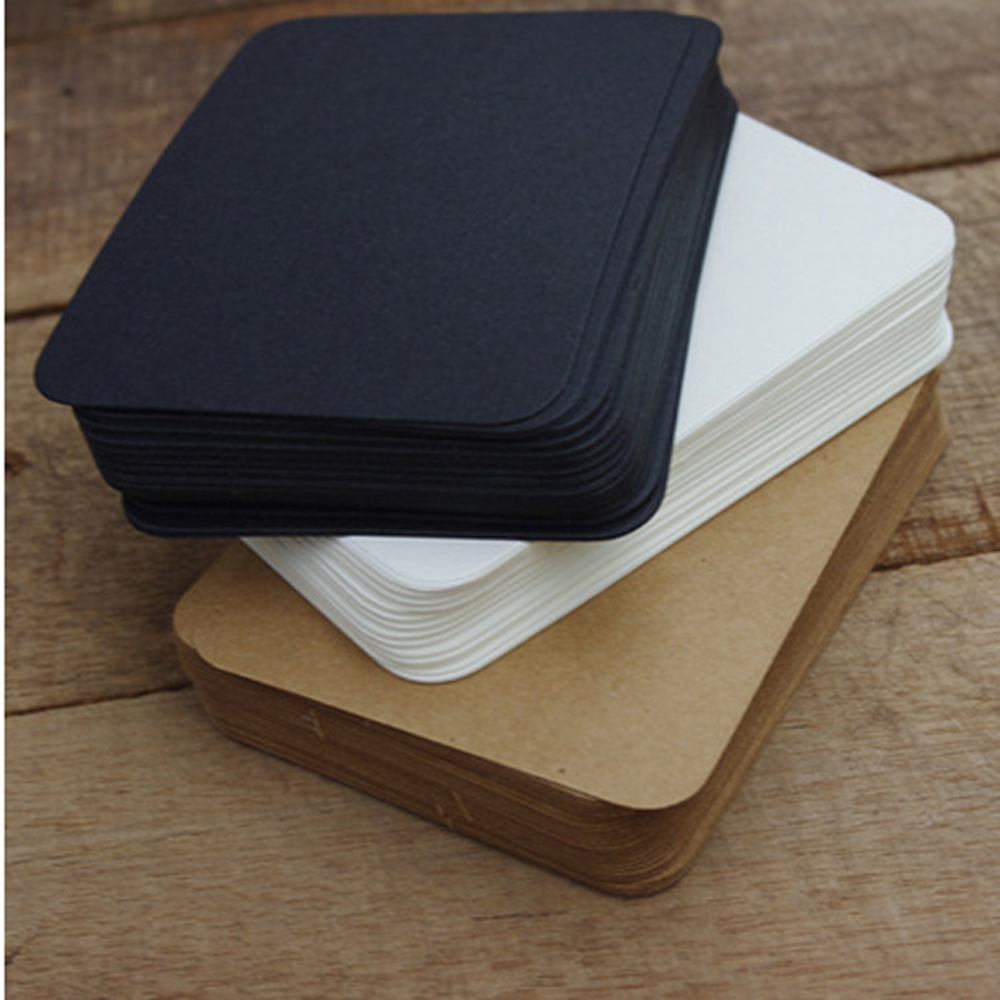 100 Stuks 5.3*9Cm Lege Kaart Voor Visitekaartjes Voor Bericht En Boek Naam Blanco Kaarten Voor Business kaart Bericht Kaarten 300gsm