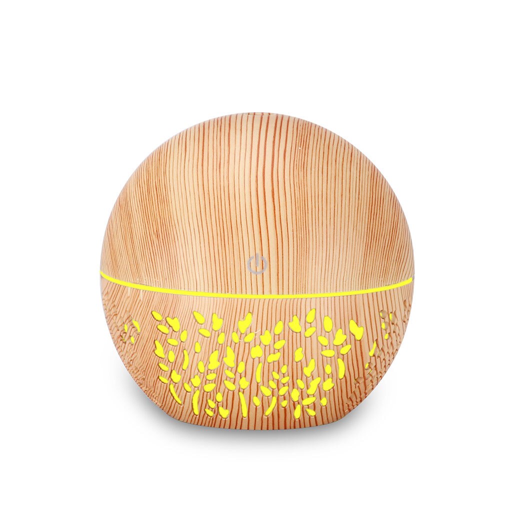 Ätherisches Öl Diffusor Ultraschall-luftbefeuchter Mit Holzmaserung Farbwechsel LED Licht Elektrische Aroma Schilf Diffusoren