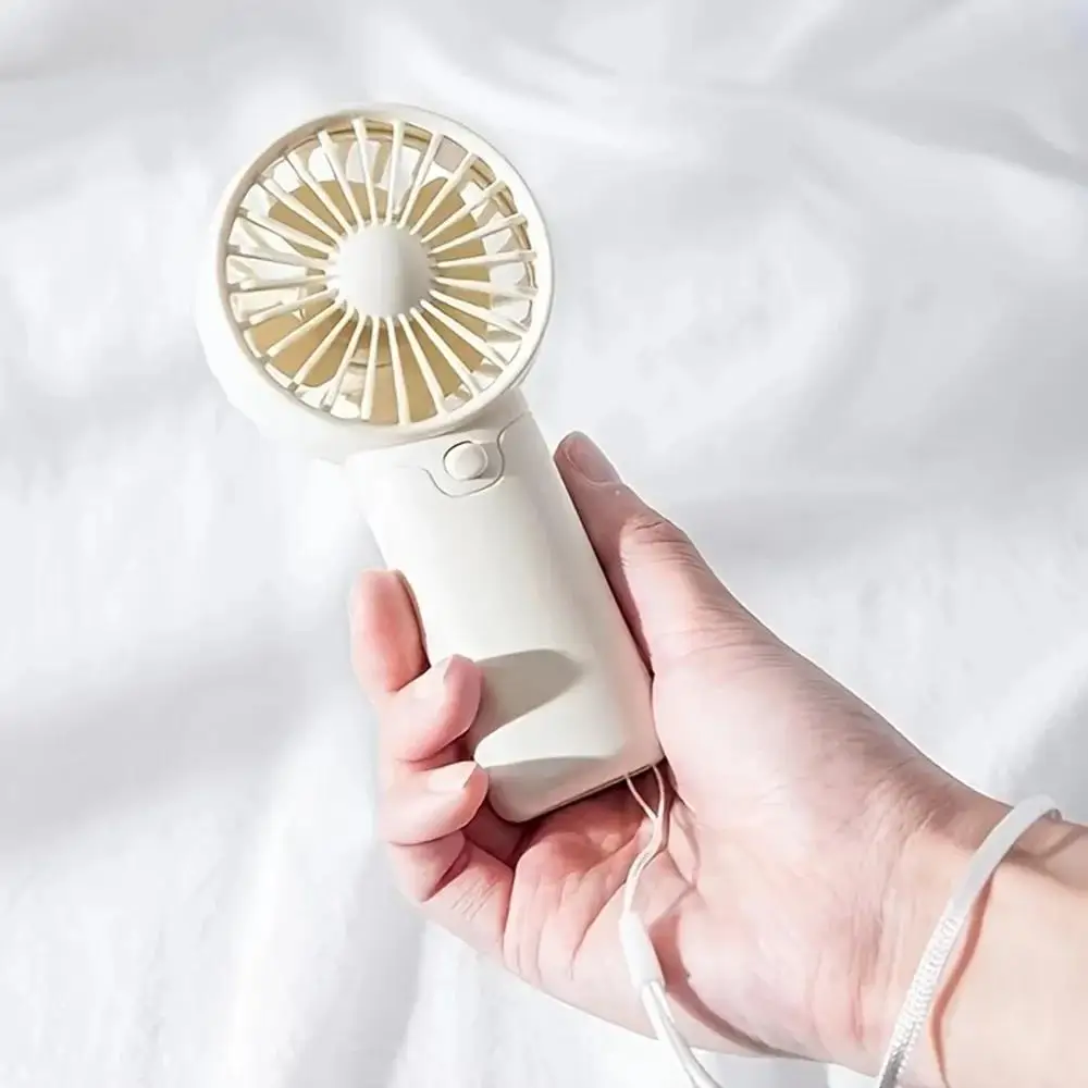 Mini draagbare ventilator Handventilator Werkt op batterijen Lichtgewicht kleine zakventilator Buiten Binnenactiviteit Zomercadeau voor kinderen Meisjes