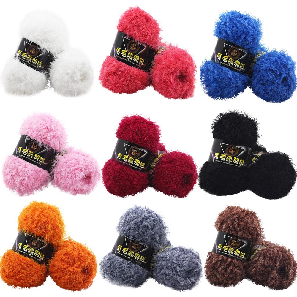 Yarn Ball Hand-woven Multicolor Knitting Velvet Crochet Coral Cashmere Yarn blanket Sweaters Yarn#T2