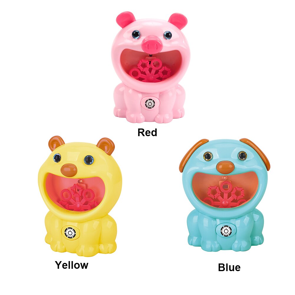 Light Children Maker Shower Bubble Machine Cartoon Animal Bath Toys Electric Automatic Outdoor Safe Music Baby