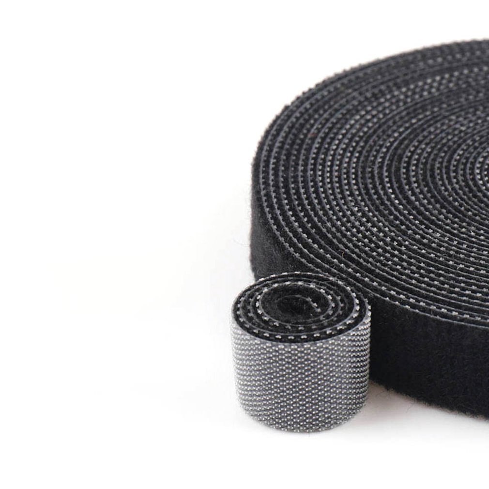 Plastic Nylon Cable Manager Winder Cable Clip Ties Belting Ribbon Wire Strap Seals Office Desktop Management