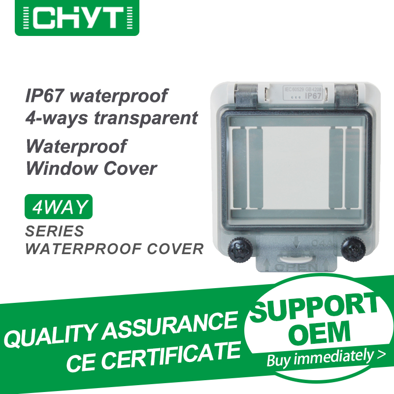 3 WAYS Circuit Breaker Transparent Waterproof Distribution Box Protect Window Cover Monitor Observation Ip67