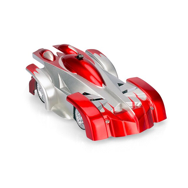 Anti gravité plafond escalade voiture électrique LED 360 rotation cascadeur RC voiture antigravité Machine Auto jouet voitures avec télécommande: Red-1