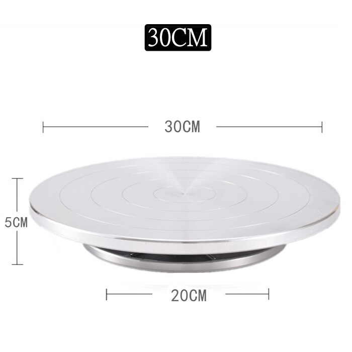 11-30CM Pottery Wheel Rotating Turntable DIY Clay Tools Double-Sided Pottery Turntable Aluminum Art Crafts Ceramics Rotary Plate: 30CM