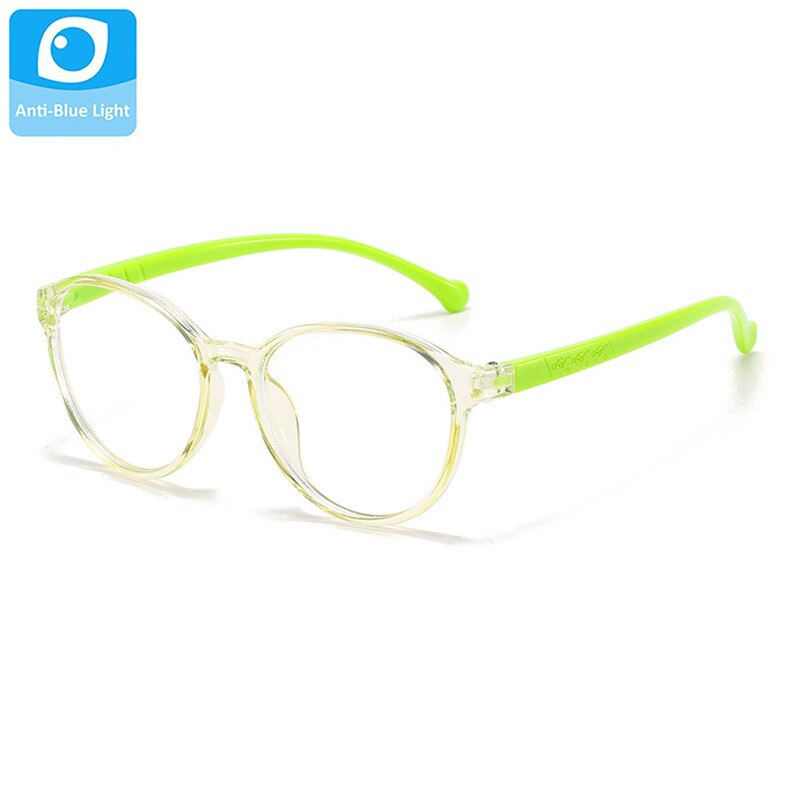 Børn briller børn anti blå lys nuancer barn vintage briller runde piger drenge briller gafas oculos: Grøn