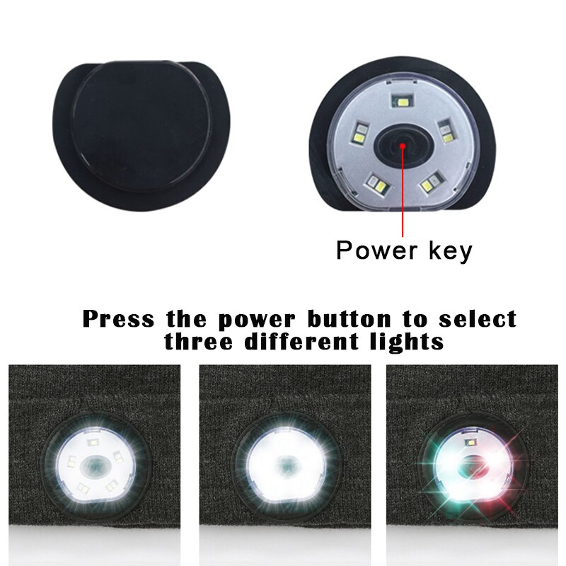 Äskettäin bluetooth led pipo hattu sisäänrakennettu stereo usb ladattava led valaistu neulottu lippis unisex miehille naisille  s66