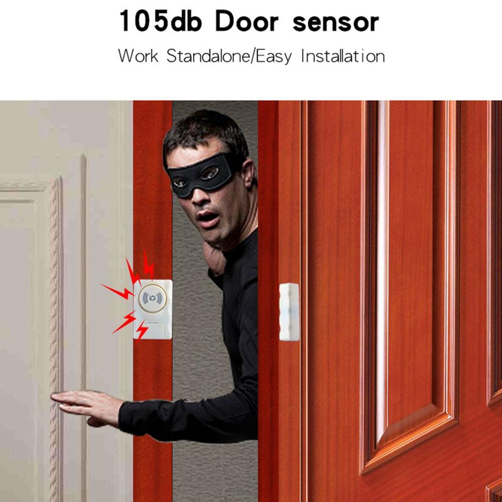 Wireless Home Security Door Window Alarm Warning System Magnetic Door Sensor Independent Alarm Wireless Open Door Detector