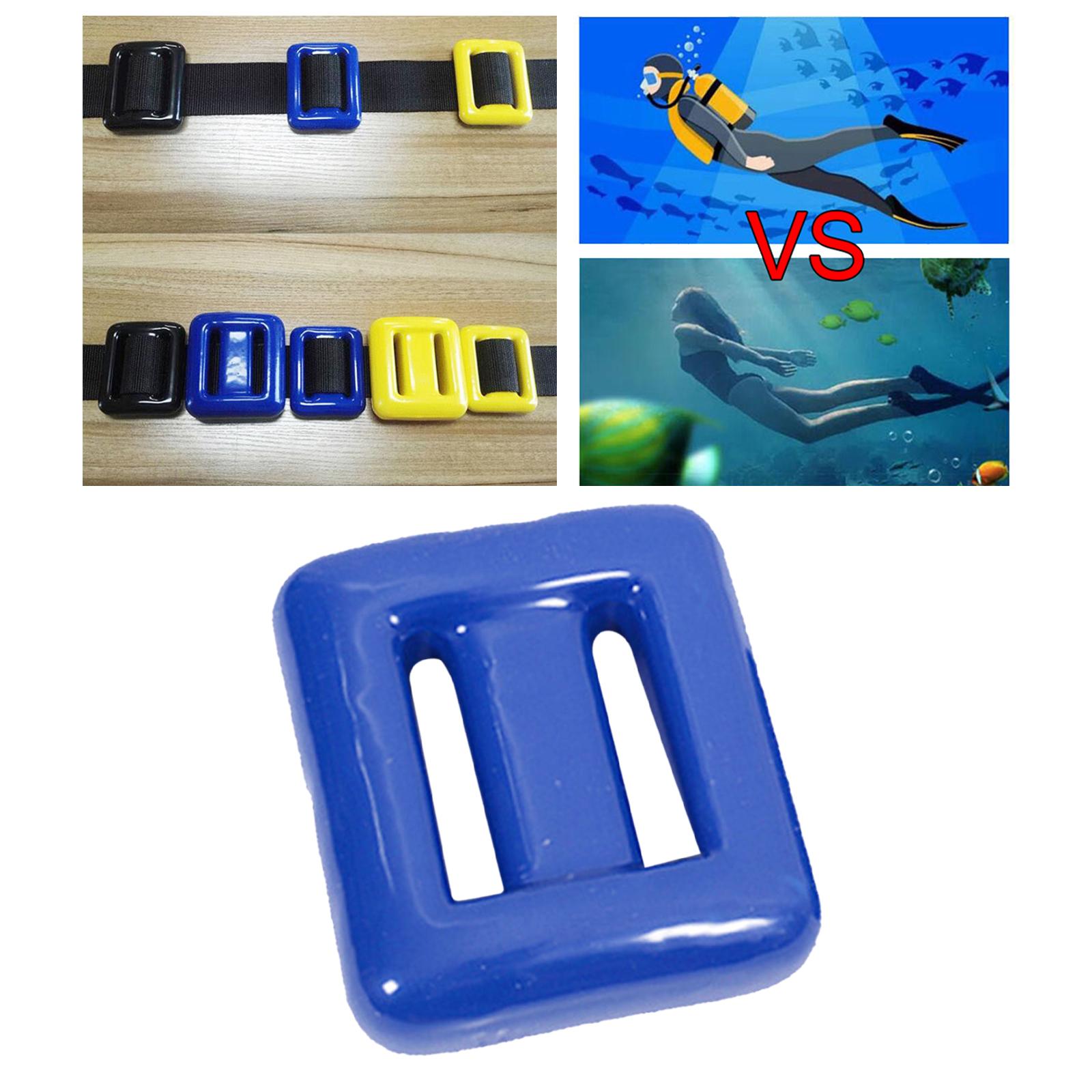 Anillo de pesas con contrapeso para buceo, accesorios deportivos de esnórquel: Blue