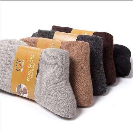 Mens Long Thick Wool Thermal Boot Socks Walking Hiking Ski Winter Warm Anti-Bacterial Deodorant