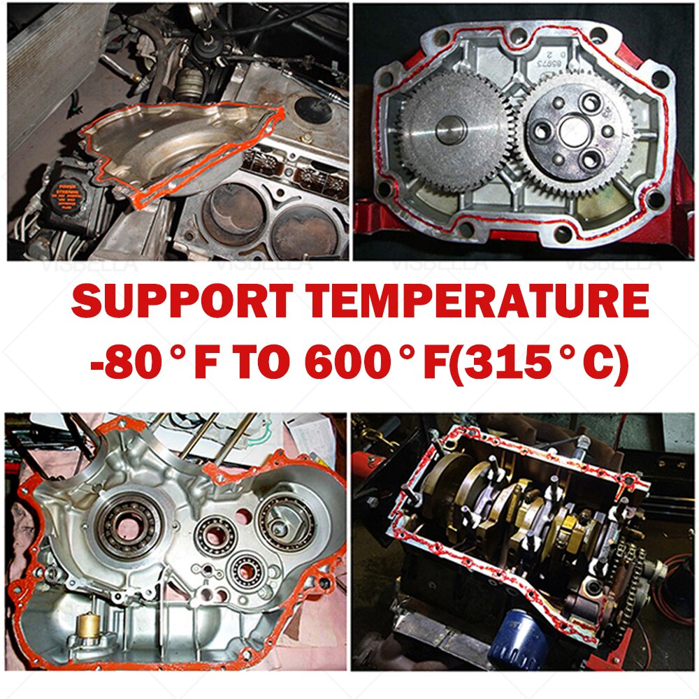 VISBELLA 85g RTV Silikon Industrielle Starken Klebstoff Hohe Temperatur Silizium-dichtstoff Gummi Dichtung Hersteller Elektrische Reparatur Kleber