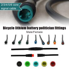 E-bike Shaped Connector 2/3/4/5/6 Pin Cable Waterproof Connector Signal Line Extension Cable For Bafang Electric Bicycle Cycling