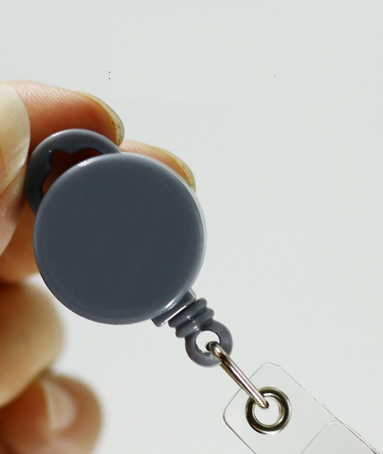 Ein Stck Ich würde Karte Halfter Abzeichen Spule Auster Sicherheit Versenkbare Foto Identität bestehen Abzeichen Studenten Krankenschwester Halfter & Zubehör: eins Stck Schwarz