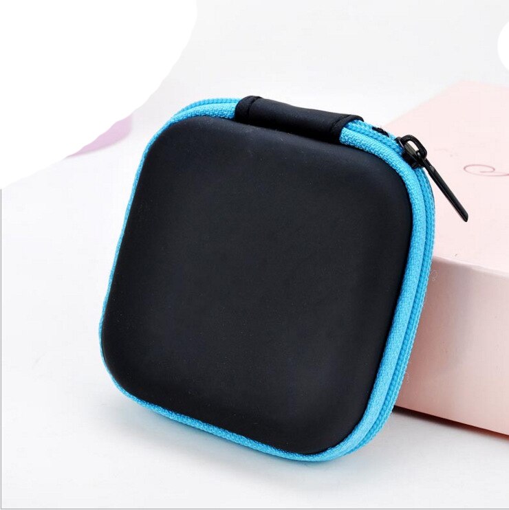 Custodia per cuffie portatile caricabatterie cavo dati cuffia custodia per il trasporto scatola per monete borsa per borsa scatola per cavi USB Organizer: 2