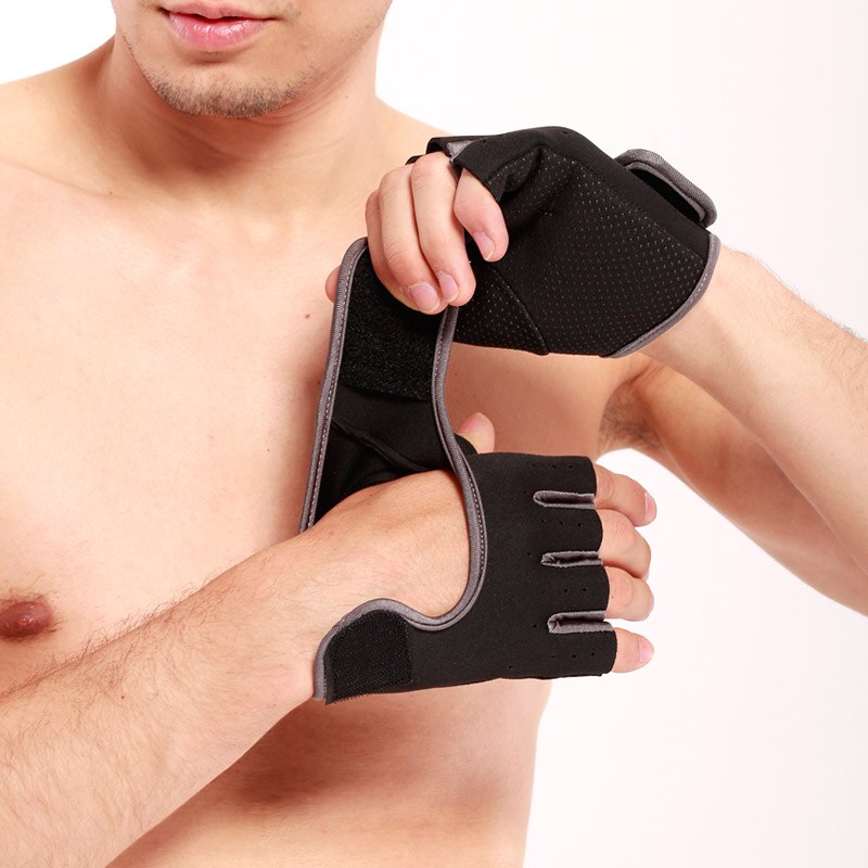 1 Pair Sport Exercise Half Finger Gloves Weight Lifting Cycling Fitness Gloves GYM Workout
