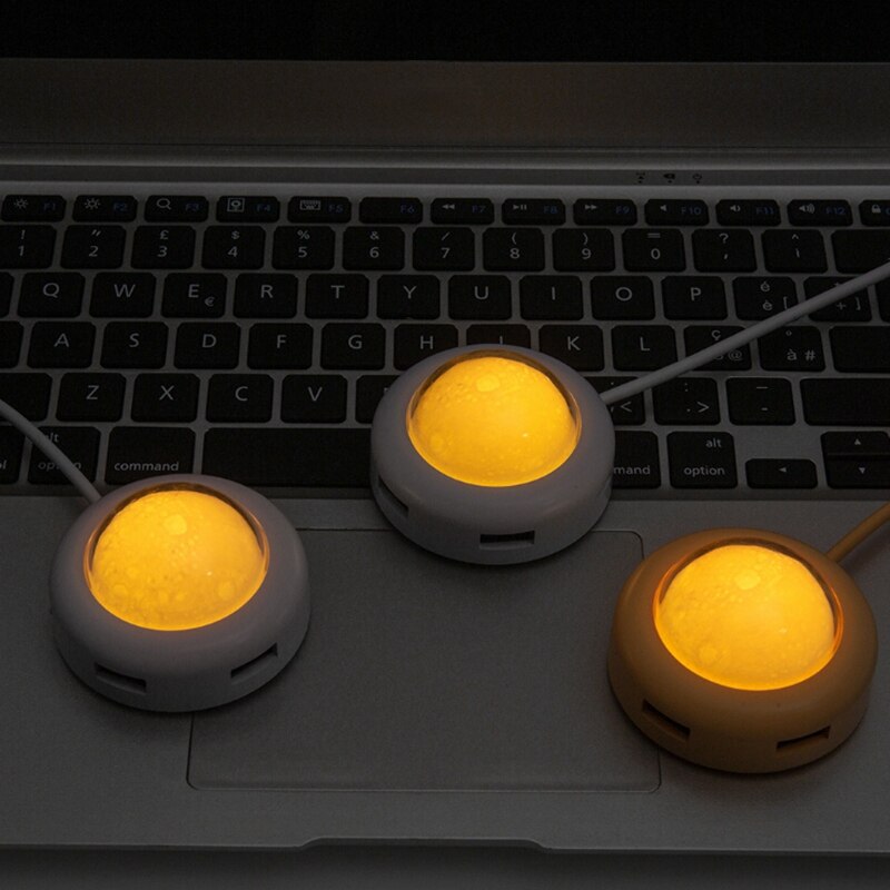 Lunar Lamp USB Splitter Type-C Docking Station Multi-Function HUB Hub