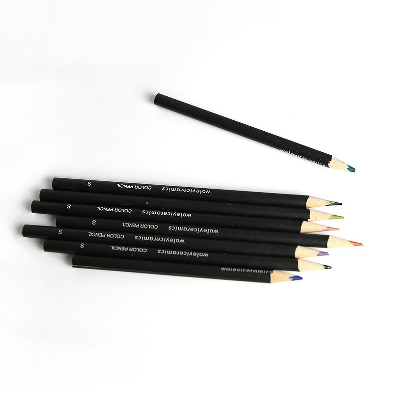 1PCS Pottery Art Underglaze Colored Pencils DIY Handmade Ceramic Painting Color Painting Element Pen Clay Craft Coloring Tools