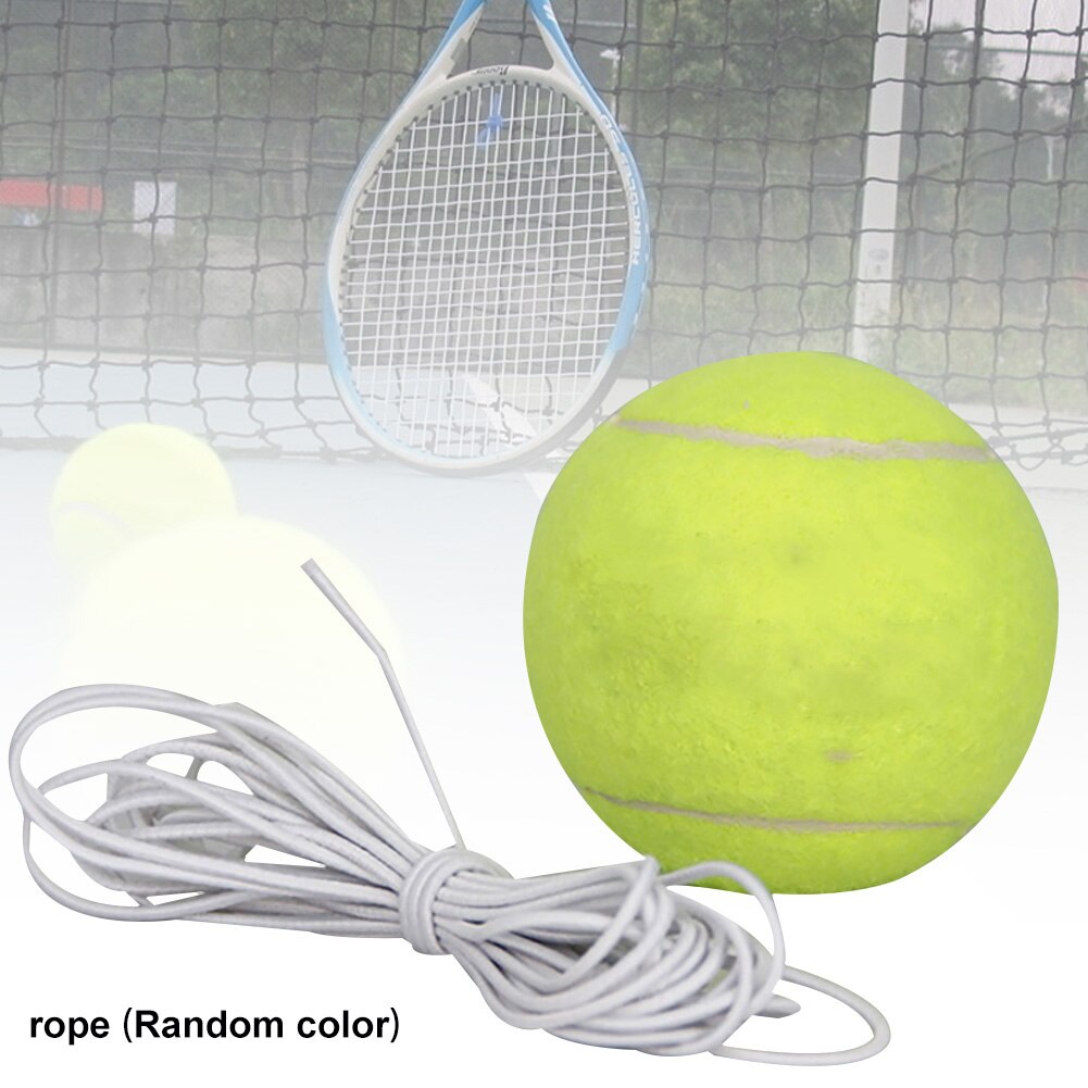 Tennis trening partner rebound treningsball med 3.8m elastiske tau gummiball for nybegynnere