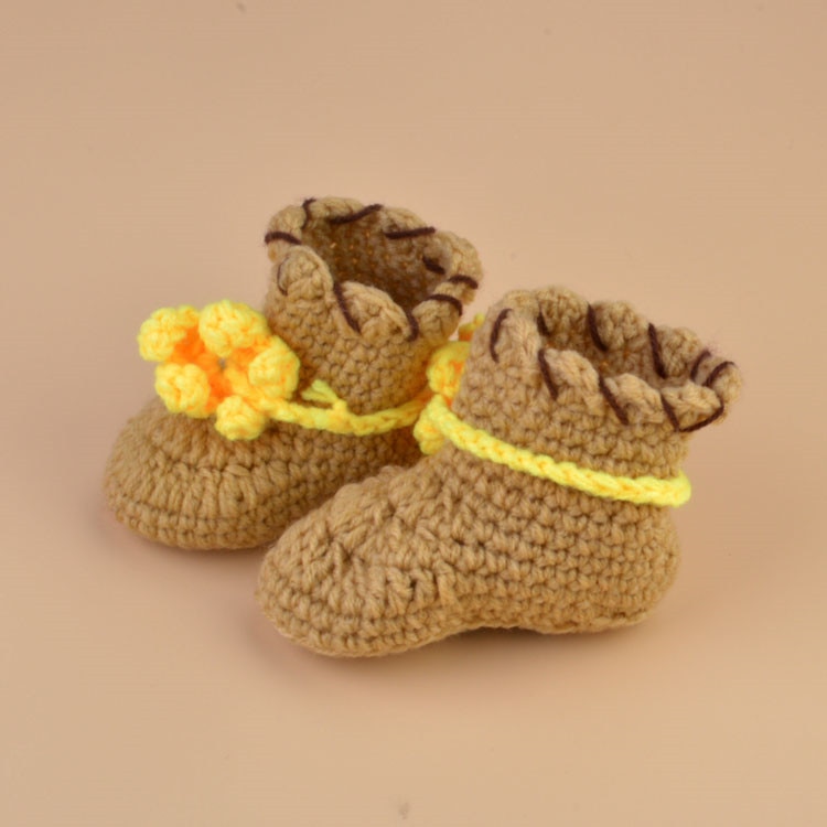 Moeble nyeste hæklede baby cowboy hat støvler sæt nyfødt foto rekvisitter til drenge spædbørn hæklet cowboy tøj sæt til jul