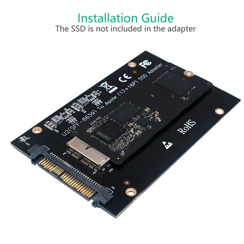 Pcie ssd til sff -8639( u .2) adapterkort til 13/14/15/16/17 air pro retina