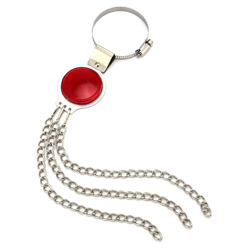 Universele Auto Ronde Elektrostatische Voorkomen Grond Riem Voertuig Waarschuwing Auto Antistatische Grond Draad Metalen Reflecterende Aarding Strip