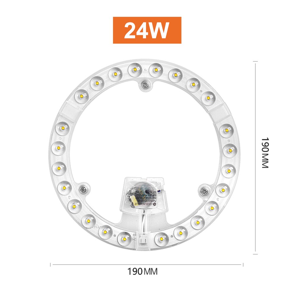 Panel oświetleniowy Led sufitowy Panel Led możliwość przyciemniania z pilotem 12W 24W 36W 48W 60W 72W 80W Led Panel okrągły płyta modułu: 24W / Neutral Light 4000K