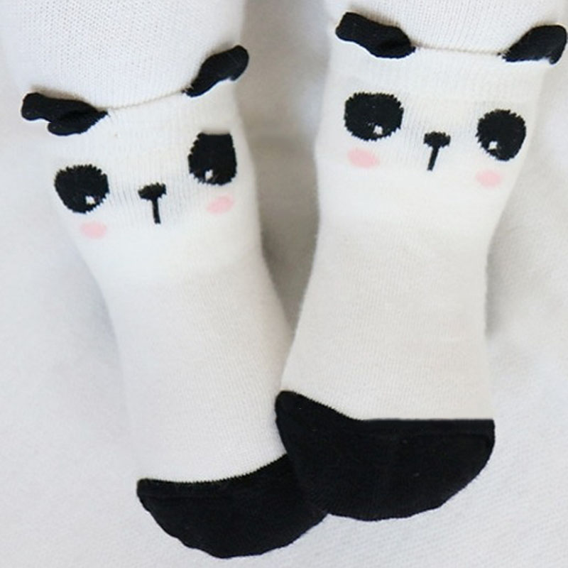 Stereoscopic Panda Squirrel Baby Sock Cartoon Socks Kids Mid Tube Socks Cotton For 0-4 years old