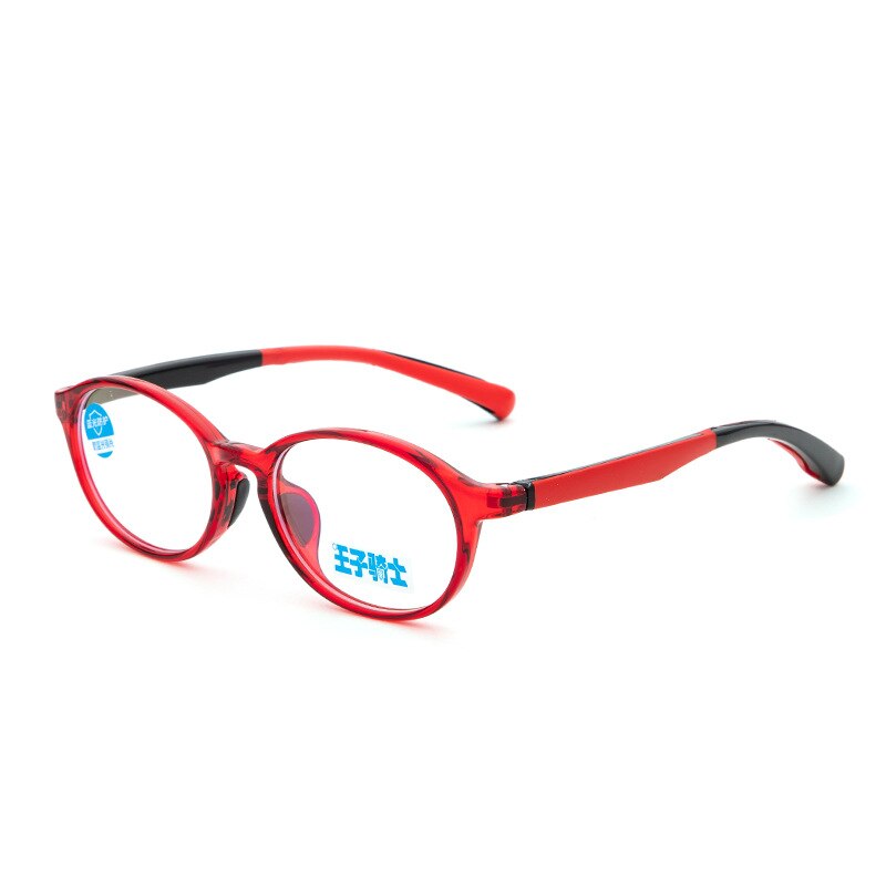 Gafas ovaladas de luz azul para niños, lentes con montura óptica, bloqueo transparente, antirreflectante, para ordenador, de 8 a 12 años,: C4