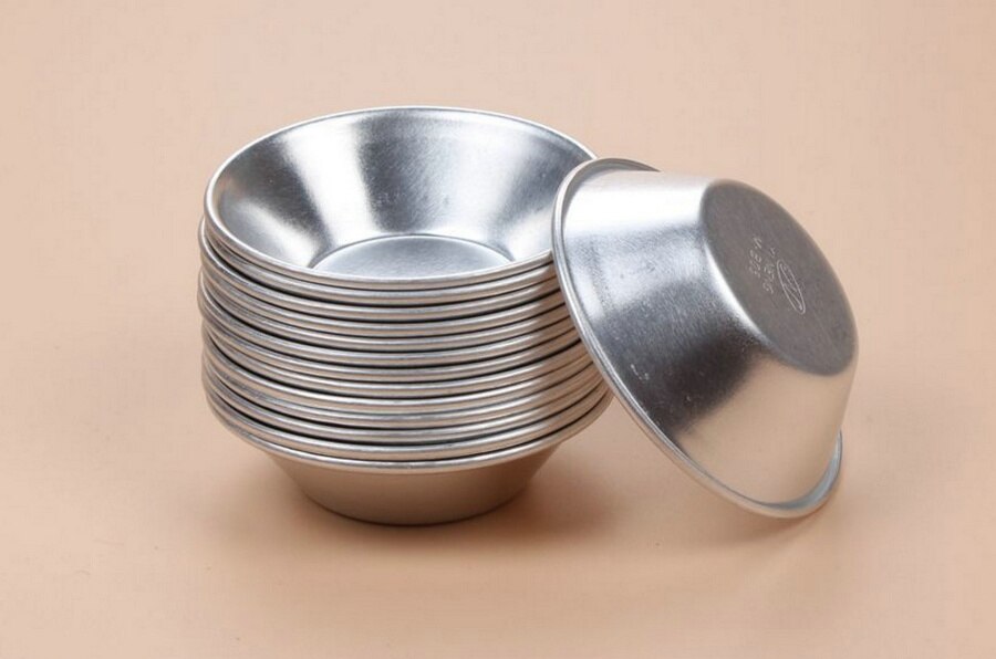 Puddingvormen aluminiumlegering eiertaartvorm cupcake fruitcake taartvorm kleine bakvorm 12 stuks veel