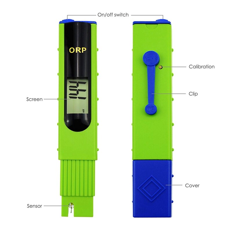 Orp Redox Meter Tester -1999 ~ 1999Mv, 1-Punts Kalibratie, Oxidatie Reductie Potentieel