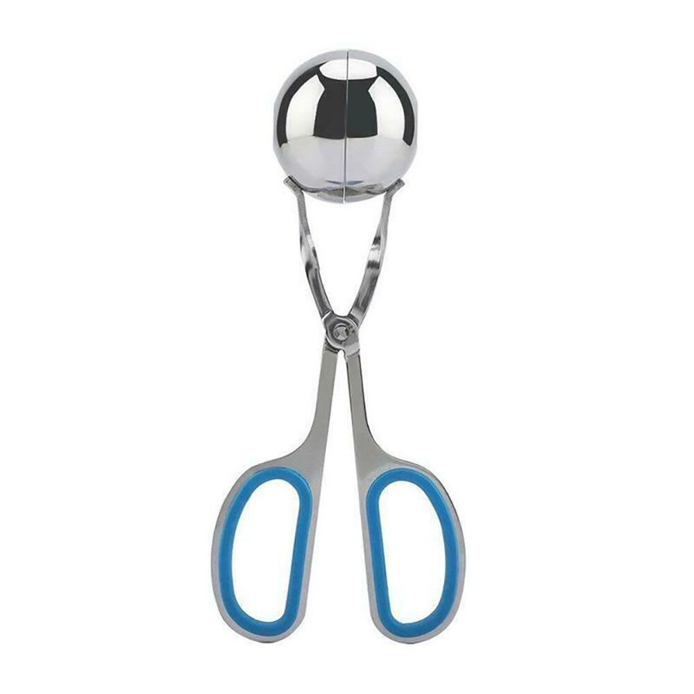 Convenient Meatball Maker Stainless Steel Stuffed Meatball Clip DIY Eco-Friendly Rice Ball Maker Kitchen Tools Gadgets: Red / S