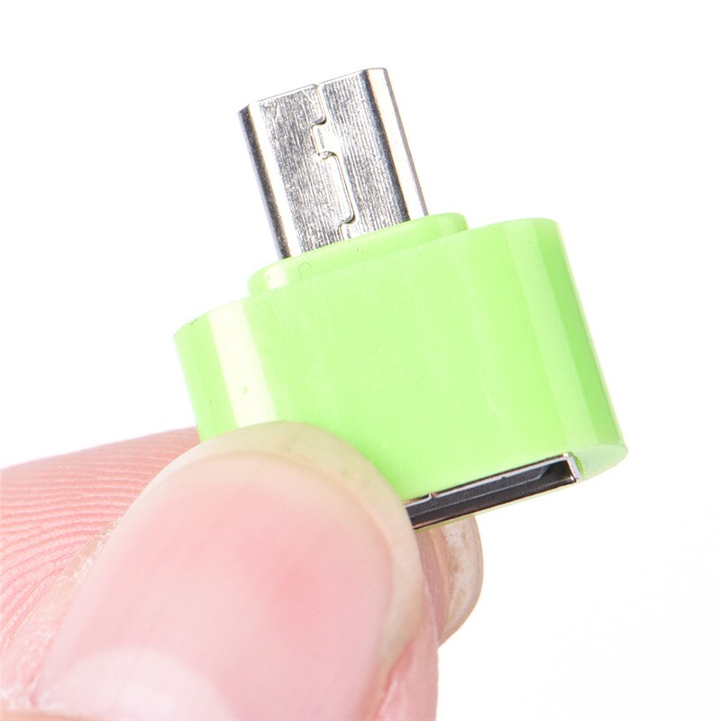 10pcs/lot Standard Micro USB To USB OTG Mini Adapter Converter Connector For Android Cell Phones Black
