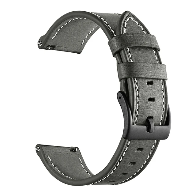 20mm 22mm läderarmband för xiaomi watch  s1/s3 s1 active  s1/2 pro klockarmband armband för mibro  a1/x1/ färgat armband: Kolsvart / 12mm