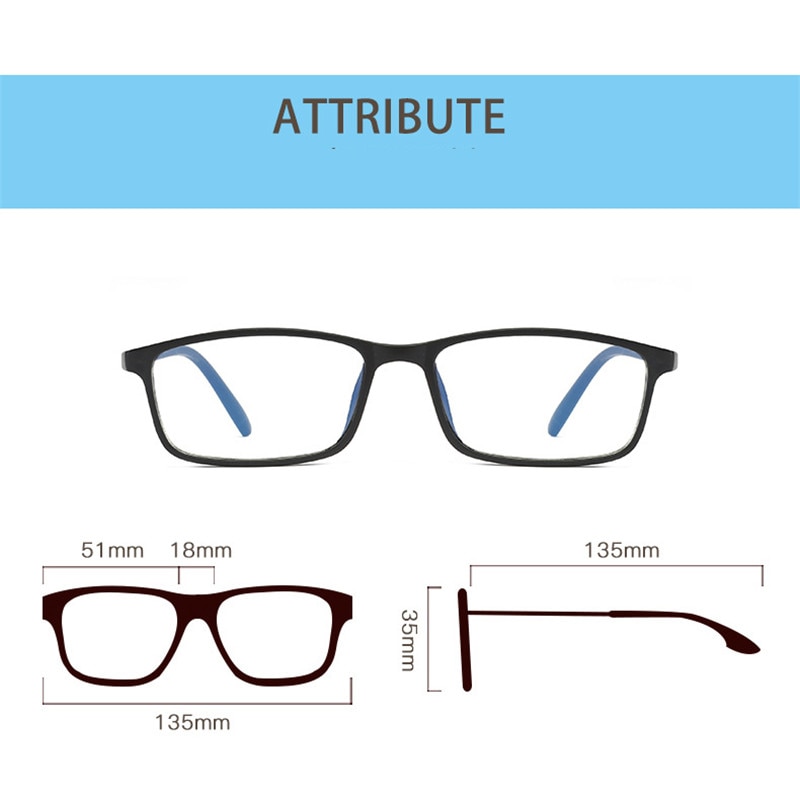 TTLIFE Anti Blue Light Blocking Filter Reduces Digital Eye Strain Clear Regular Computer Gaming Sleeping Better Glasses YJHH0326