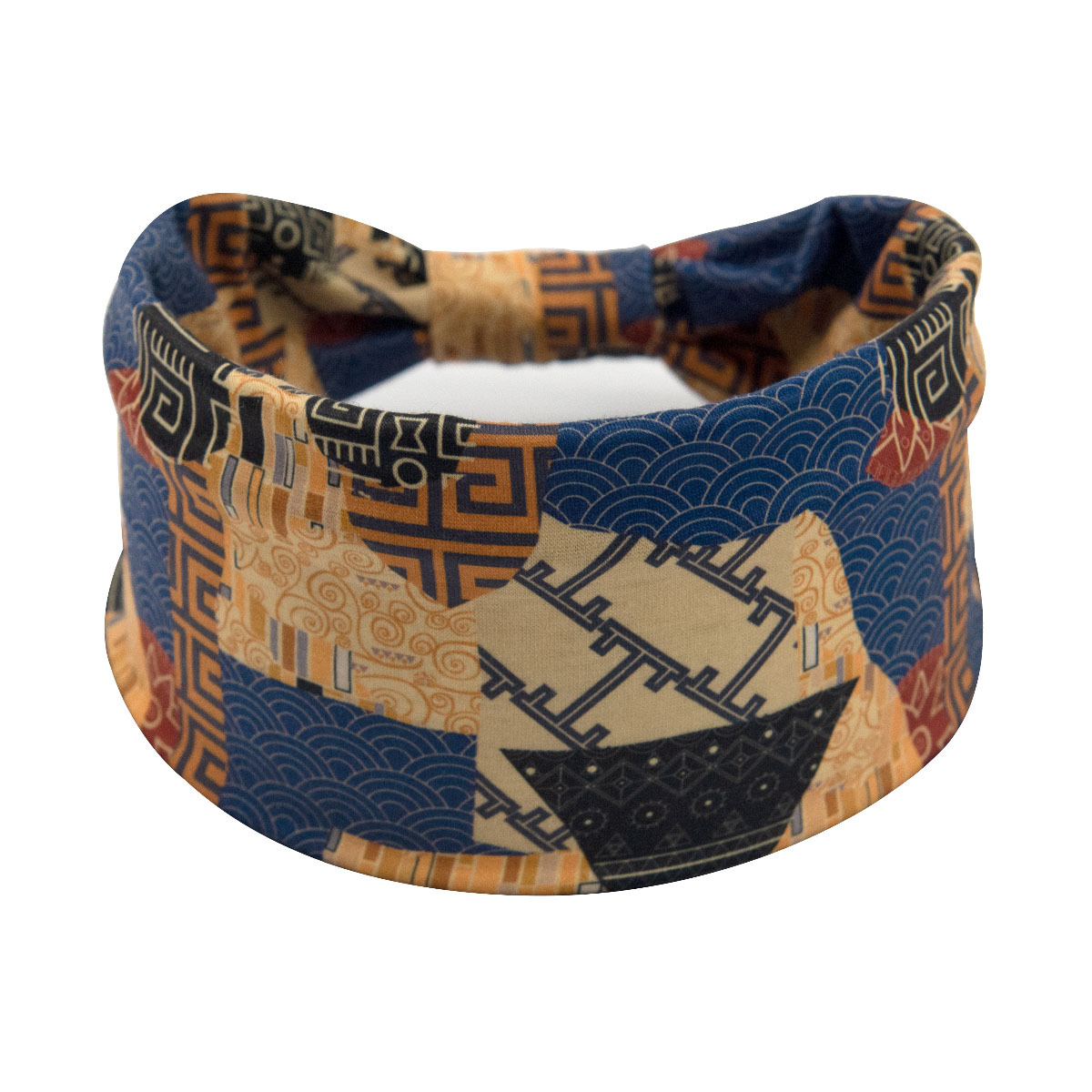 Boho headbands para mulheres largo atado antiderrapante africano bandana elástica yoga turbante lenços de cabelo treino impresso acessórios para o cabelo: Bege